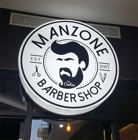 Neon Box Barbershop Manzone