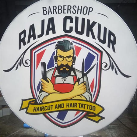 Neon Box Barbershop Raja Cukur